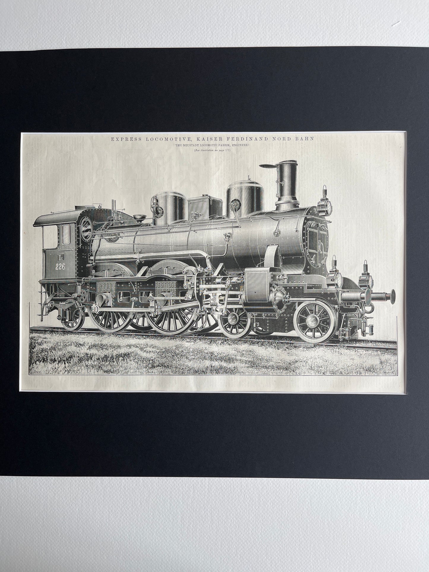 Express locomotive prent uit The Engineer uit 1897