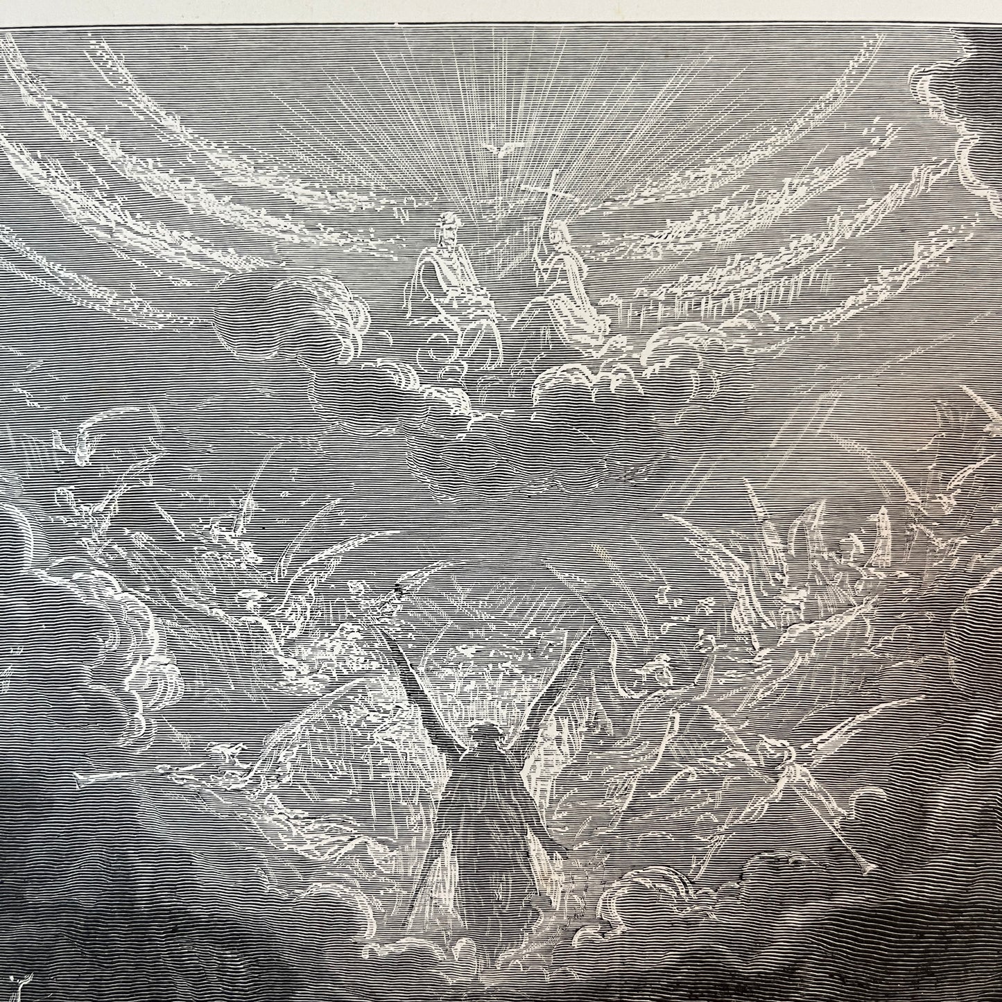 The Last Judgement. Original wood engraving by Gustave Doré from 1875.