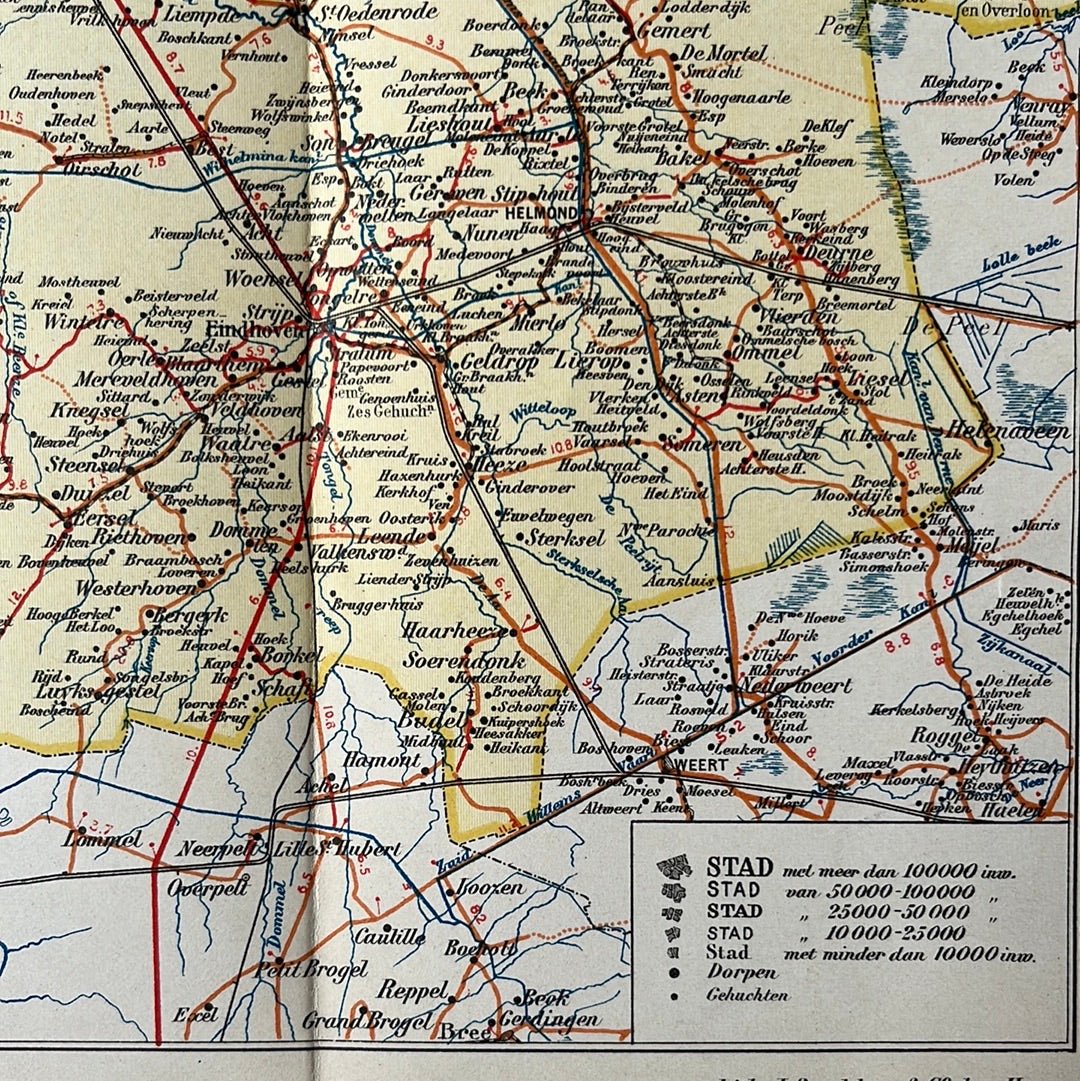 Noord-Brabant 1924 (Sleeswijk's Atlas)