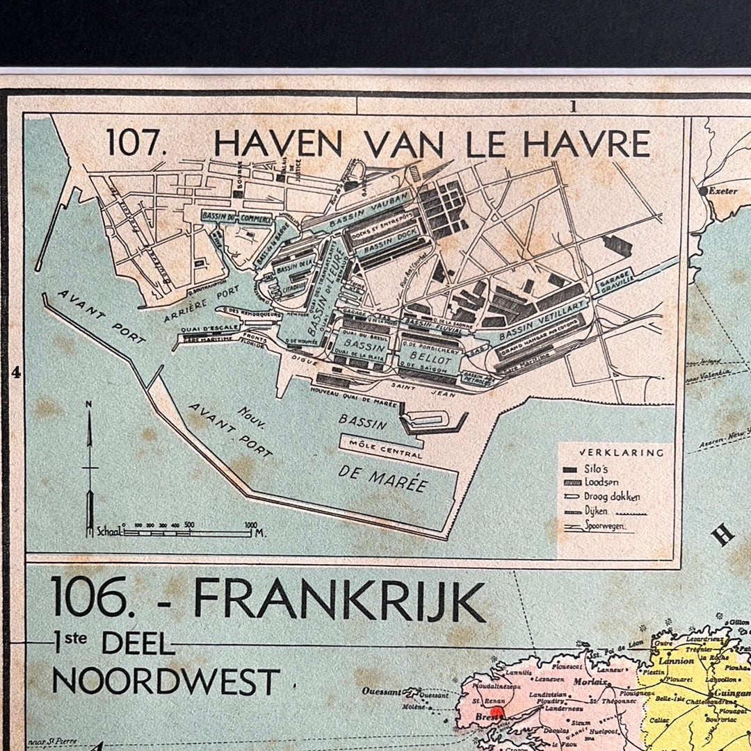 France Northwest and port of Le Havre 1939