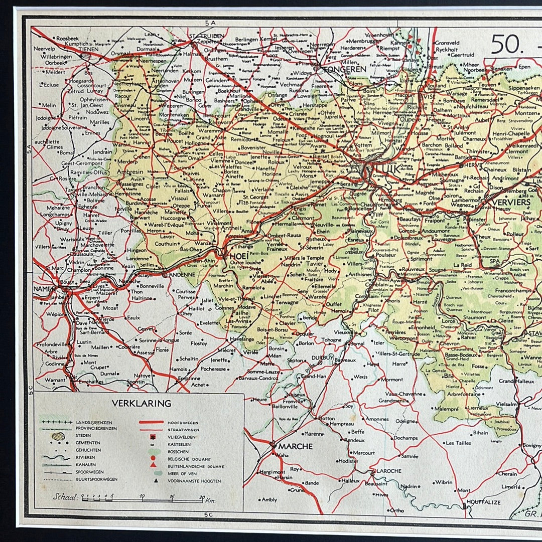 Province of Liège Belgium 1939
