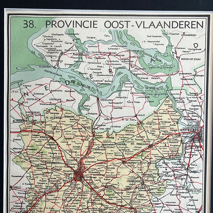 Provinz Ostflandern Belgien 1939