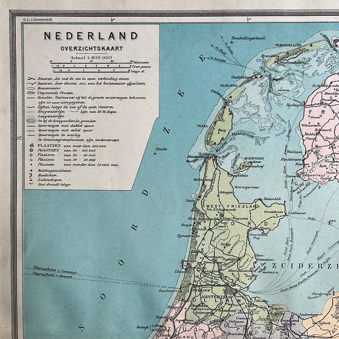 Nederland overzichtskaart 1923