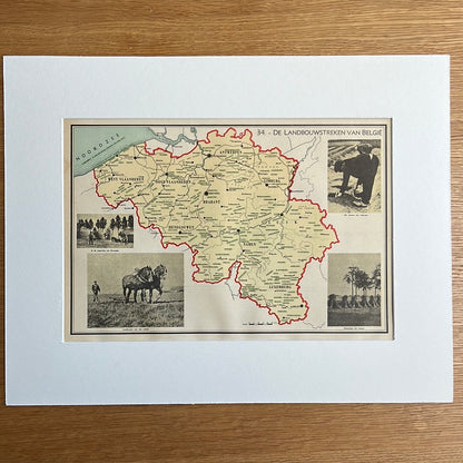 De landbouwstreken van België 1939