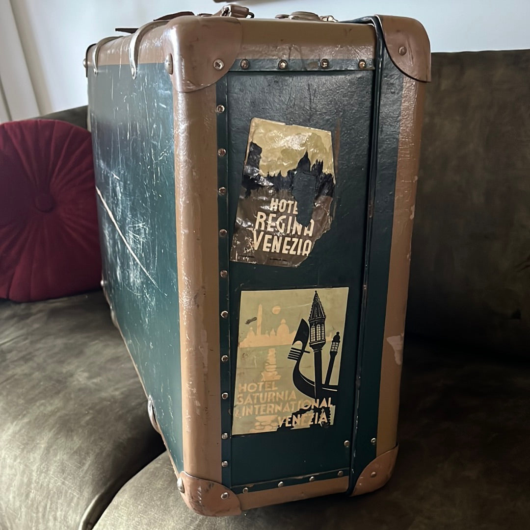 Vintage travel suitcase
