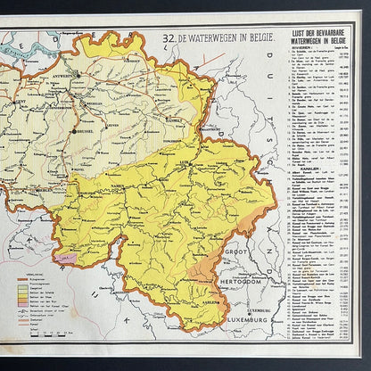 De waterwegen in België 1939