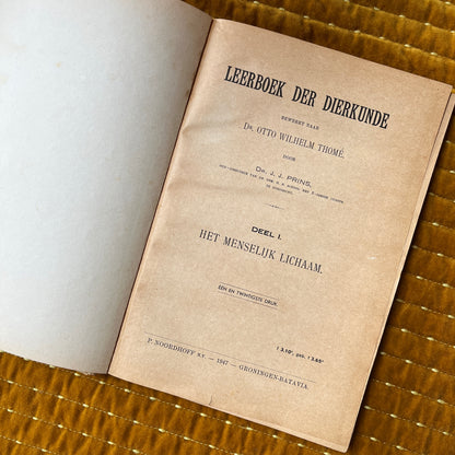 Leerboek der dierkunde Deel I Het menselijk lichaam 1947