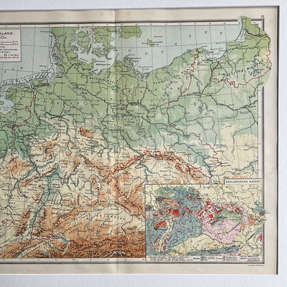 Duitsland en geologische kaart 1923
