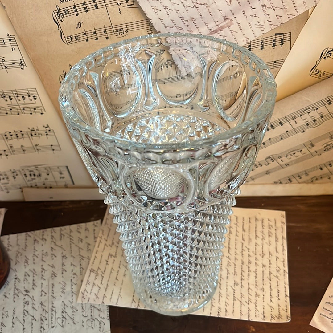 Heavy crystal vase