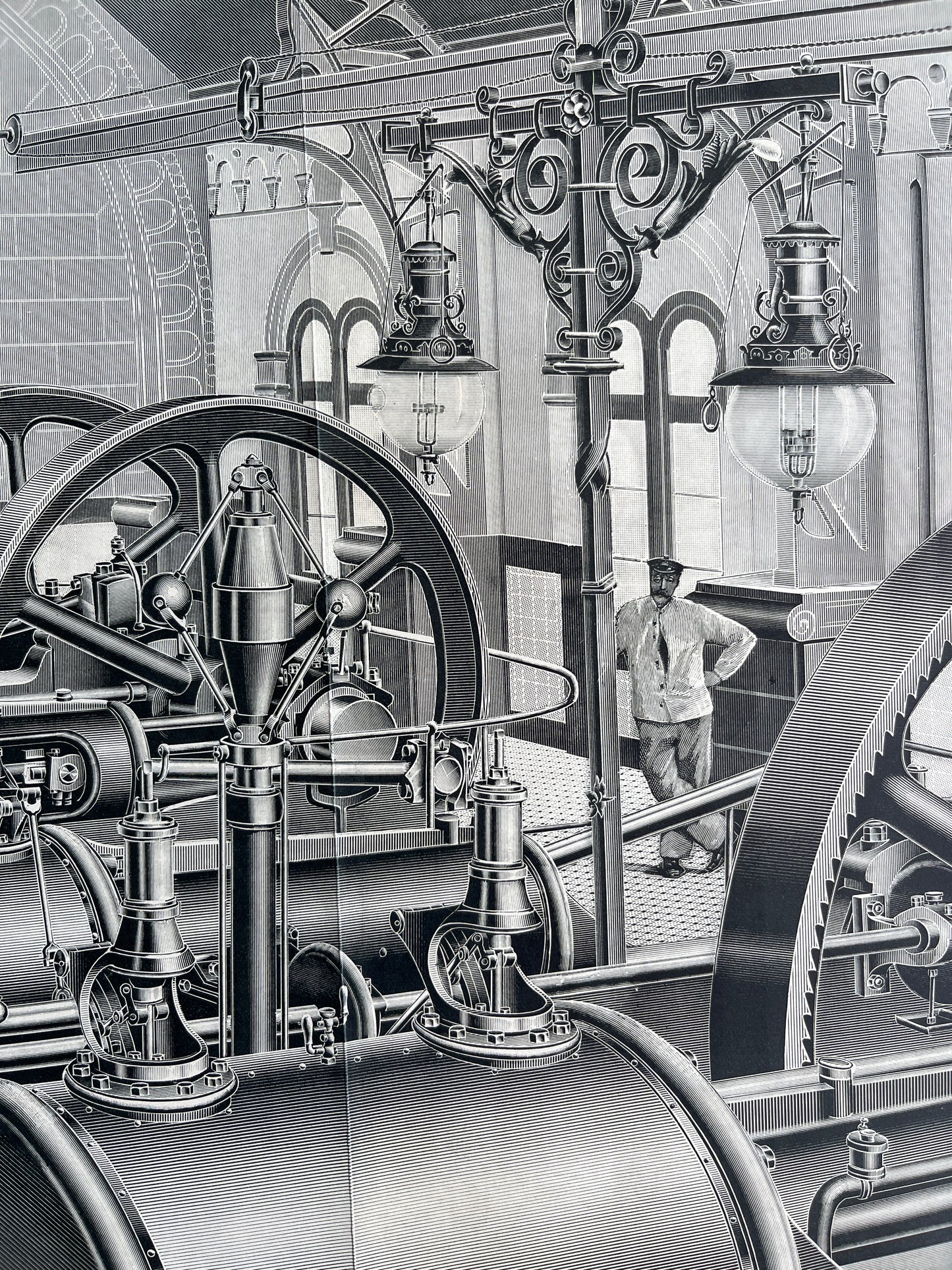 Triple-expansion pumping engines Rotterdam waterworks prent uit The Engineer uit 1897