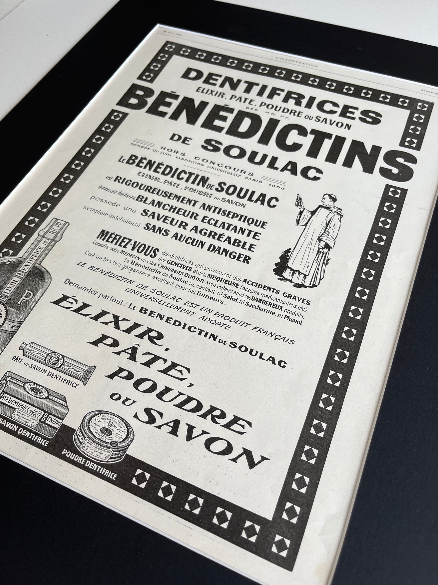 Franse reclame: Benedictins de Soulac (L’illustration uit 1913)