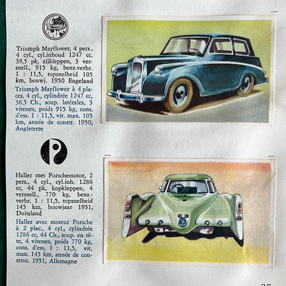 4 Autobilder: Lagonda, Bugatti, Triumph, Haller
