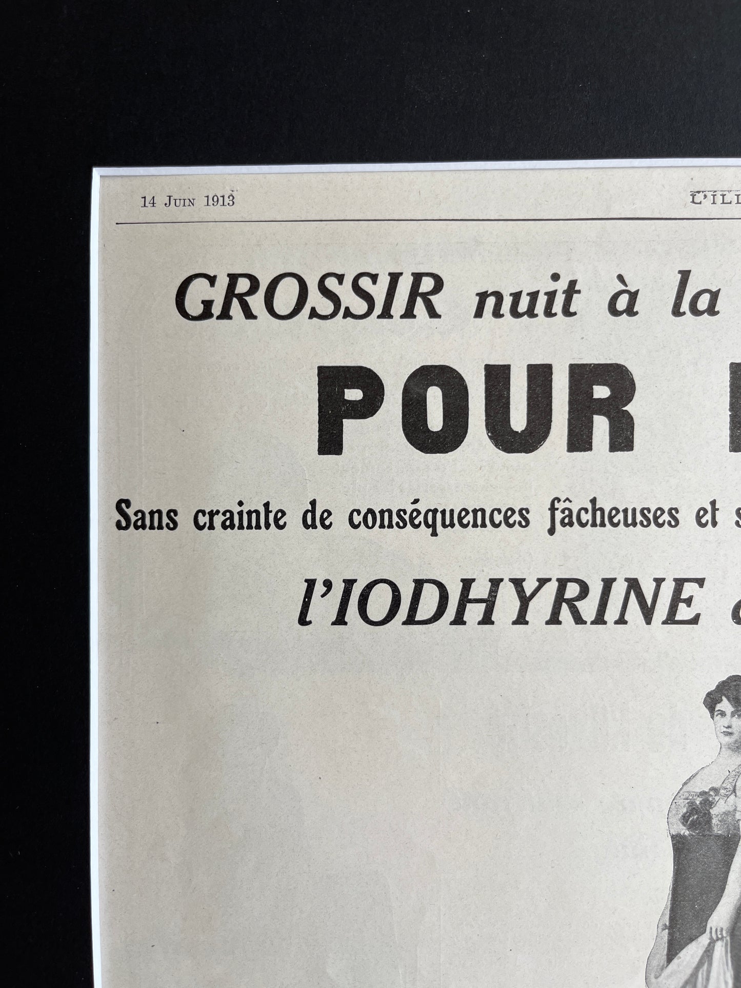 Franse reclame: Pour maigrir (L’illustration uit 1913)