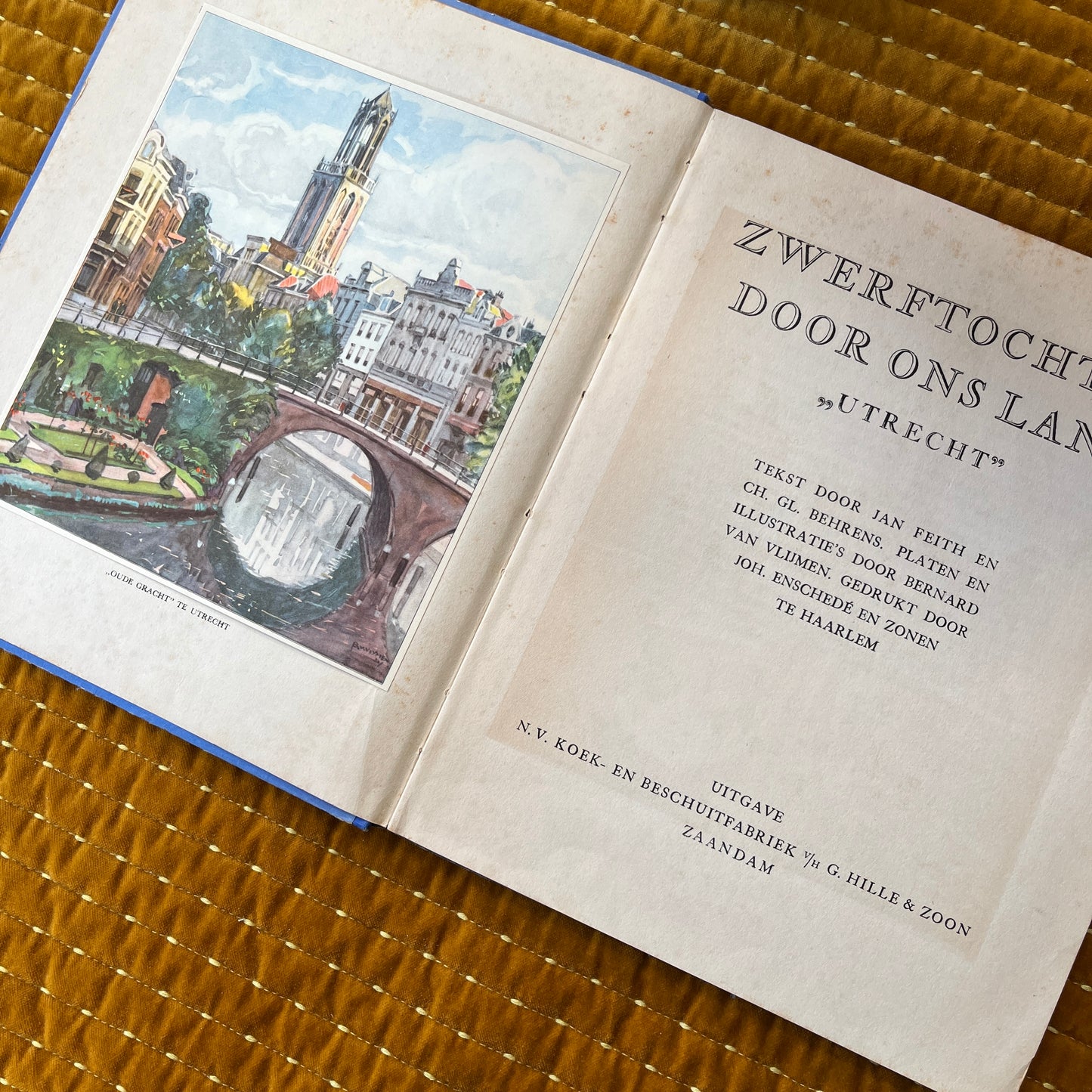 Zwerftochten door ons land Utrecht plaatjesalbum 1931