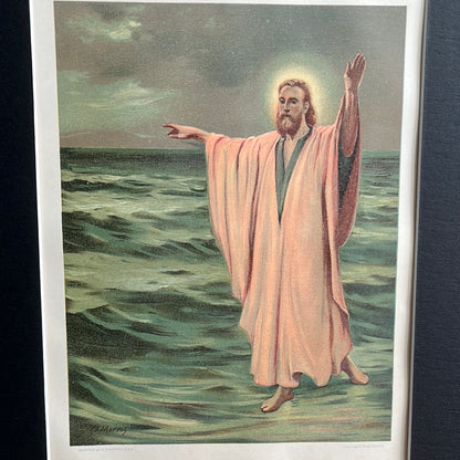 Jezus loopt op het water (eind 19e eeuw)