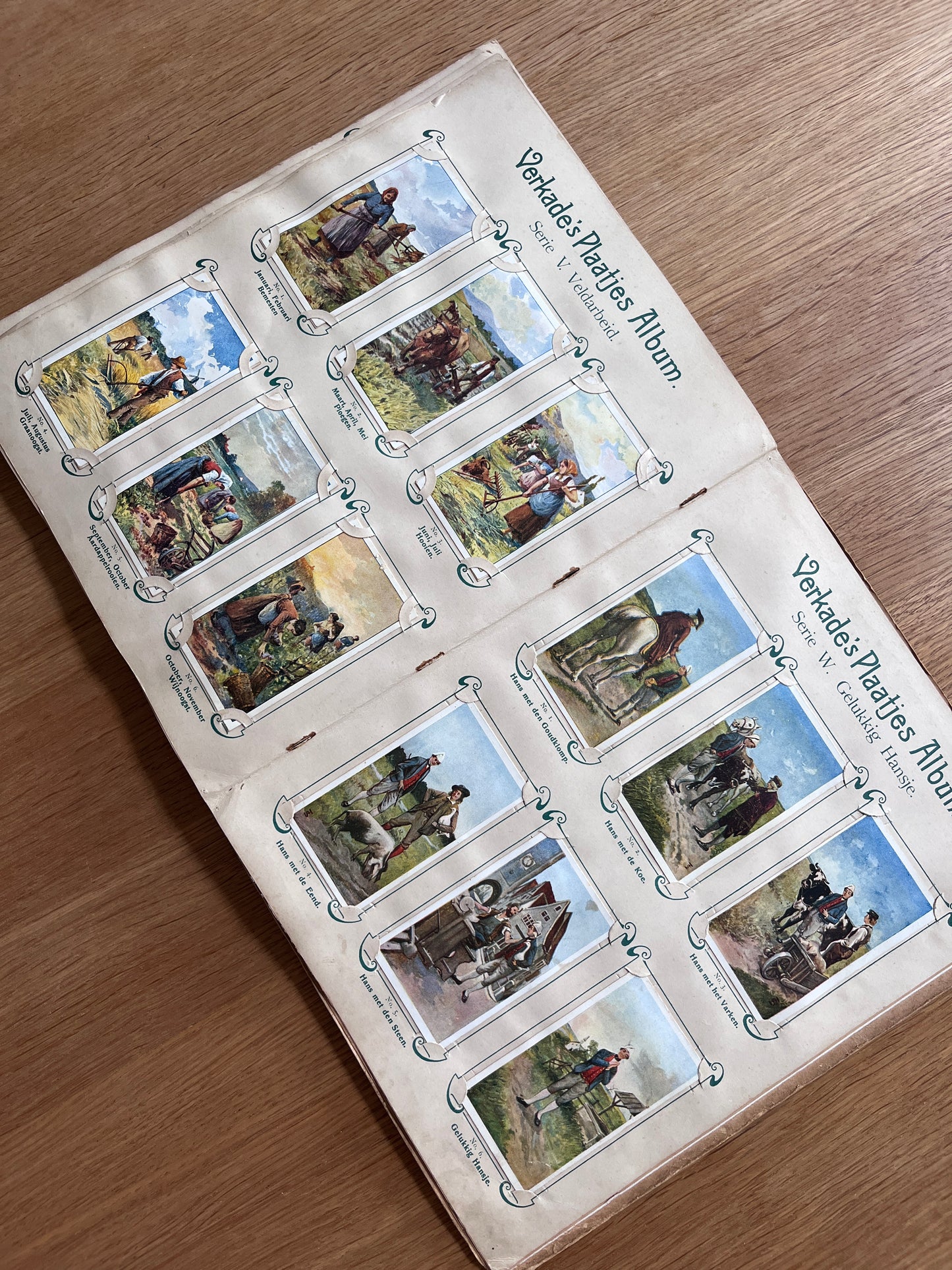 Verkade Plaatjesalbum 1 serie A-X 1903 compleet