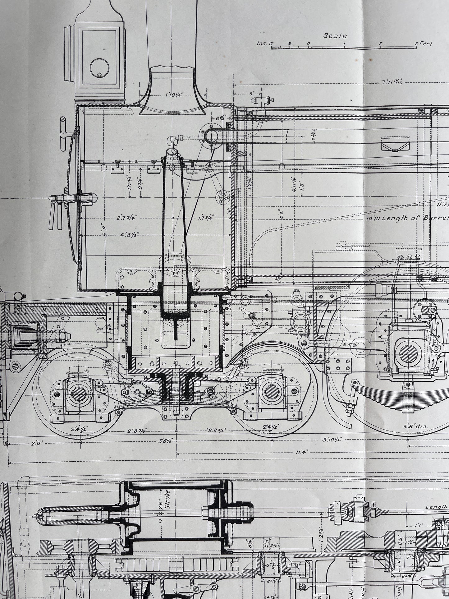 Narrow gauge passenger engine prent uit The Engineer uit 1897