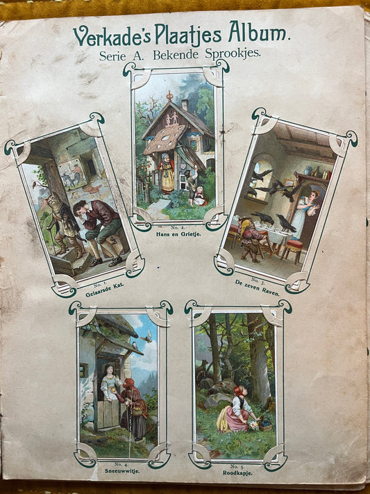 Verkade Bilderalbum 1 (1903) Lose Bilder Serie A Bekannte Märchen