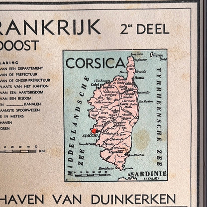 France Northeast, port of Dunkirk and Corsica 1939