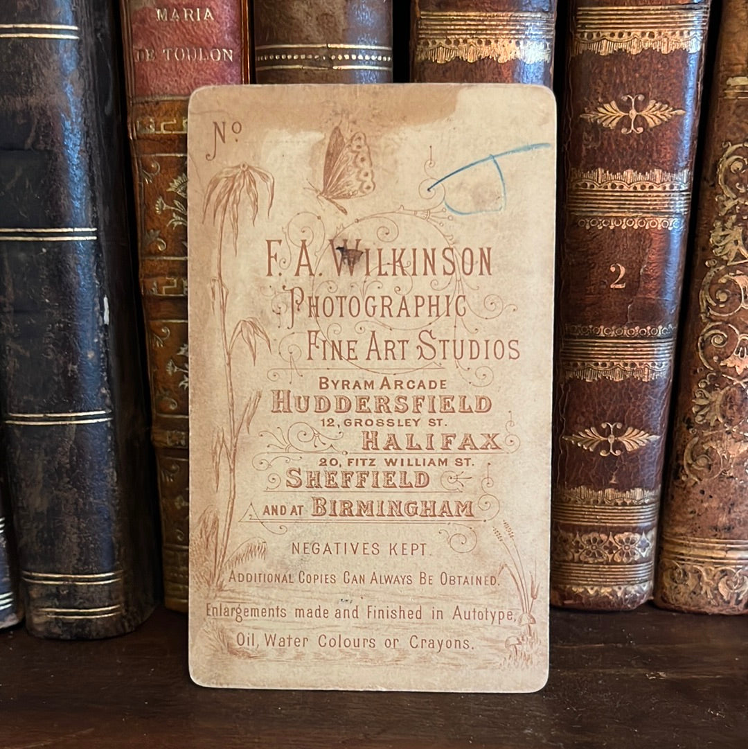 Carte de visite F.A. Wilkinson Sheffield