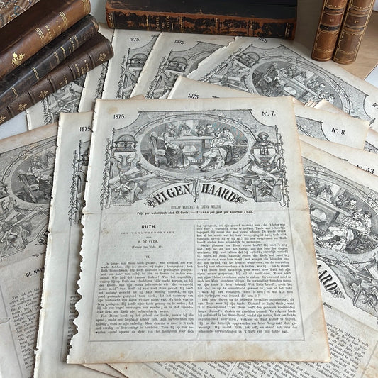 Antiek papier 1875 uit Eigen Haard