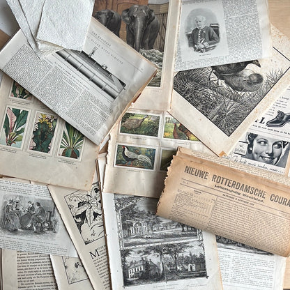 Luxe vintage papier pakket / Journal papier pakket