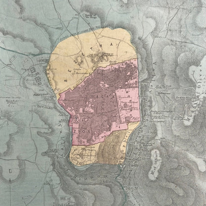 Kaart Jeruzalem (eind 19e eeuw)