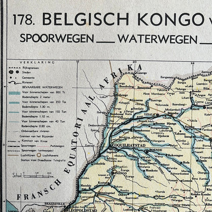 Belgisch Congo verkeerswegen 1939