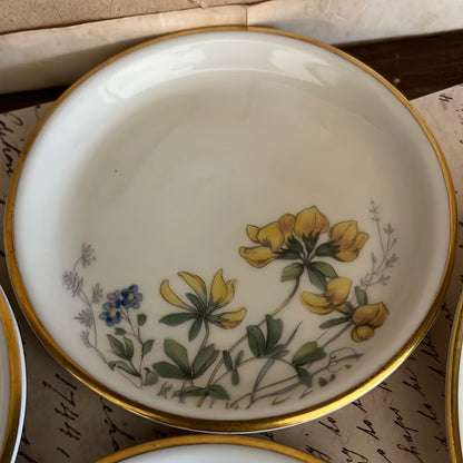 Petit fours bowls of meadow flowers Bavaria