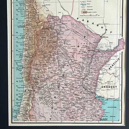 Nördlicher Teil von Chile und Argentinien 1939