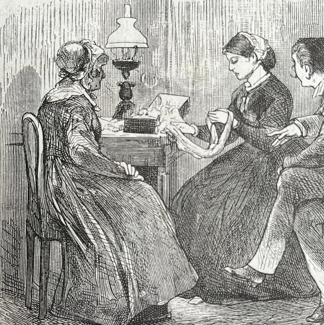 Antique etching from the magazine Eigen Haard 1875