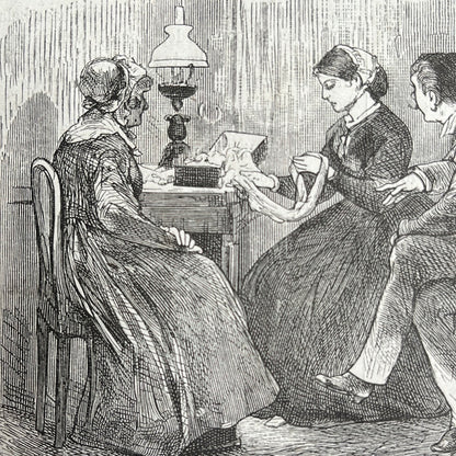 Antique etching from the magazine Eigen Haard 1875