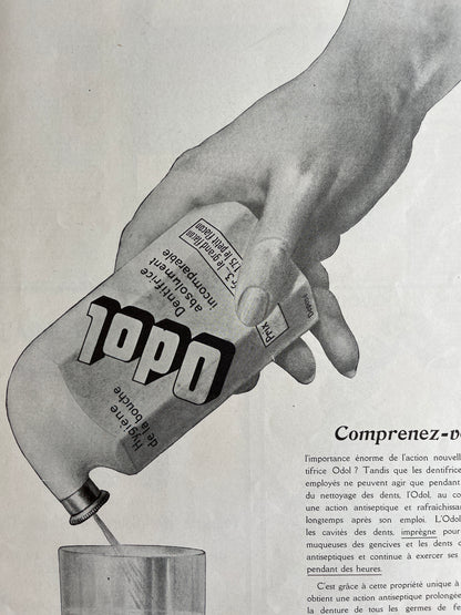 Franse reclame: Odol (L’illustration uit 1913)