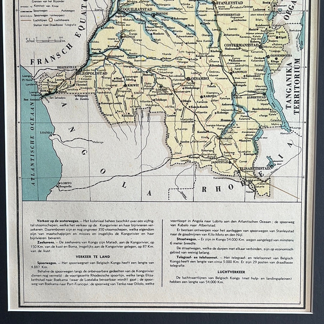 Autobahnen im belgischen Kongo 1939
