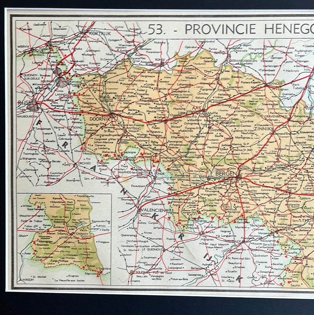 Provinz Hennegau Belgien 1939