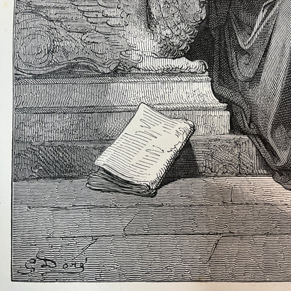 Salomo. Originele houtgravure van Gustave Doré uit 1875.