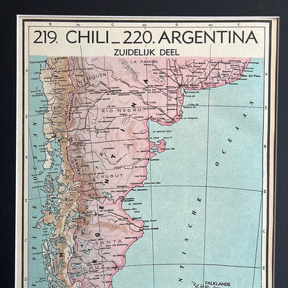 Southern part of Chile and Argentina 1939