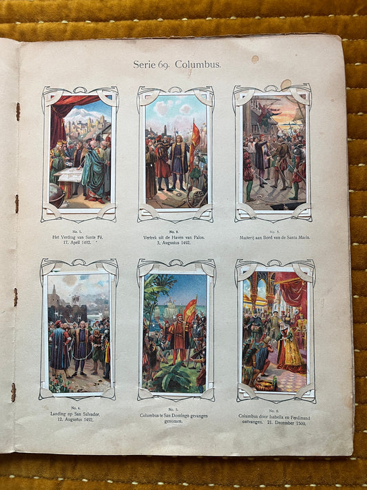 Verkade Plaatjesalbum 3 (1905) losse plaatjes Serie 69 Columbus