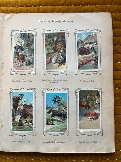 Verkade Plaatjesalbum 3 (1905) losse plaatjes Serie 59 Reintje de Vos