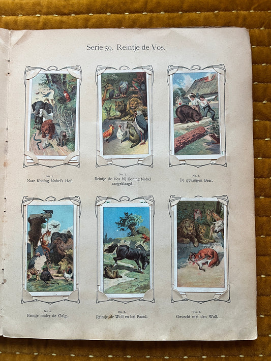 Verkade Plaatjesalbum 3 (1905) losse plaatjes Serie 59 Reintje de Vos