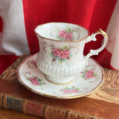 Elizabethan pink flower cup and saucer ladies