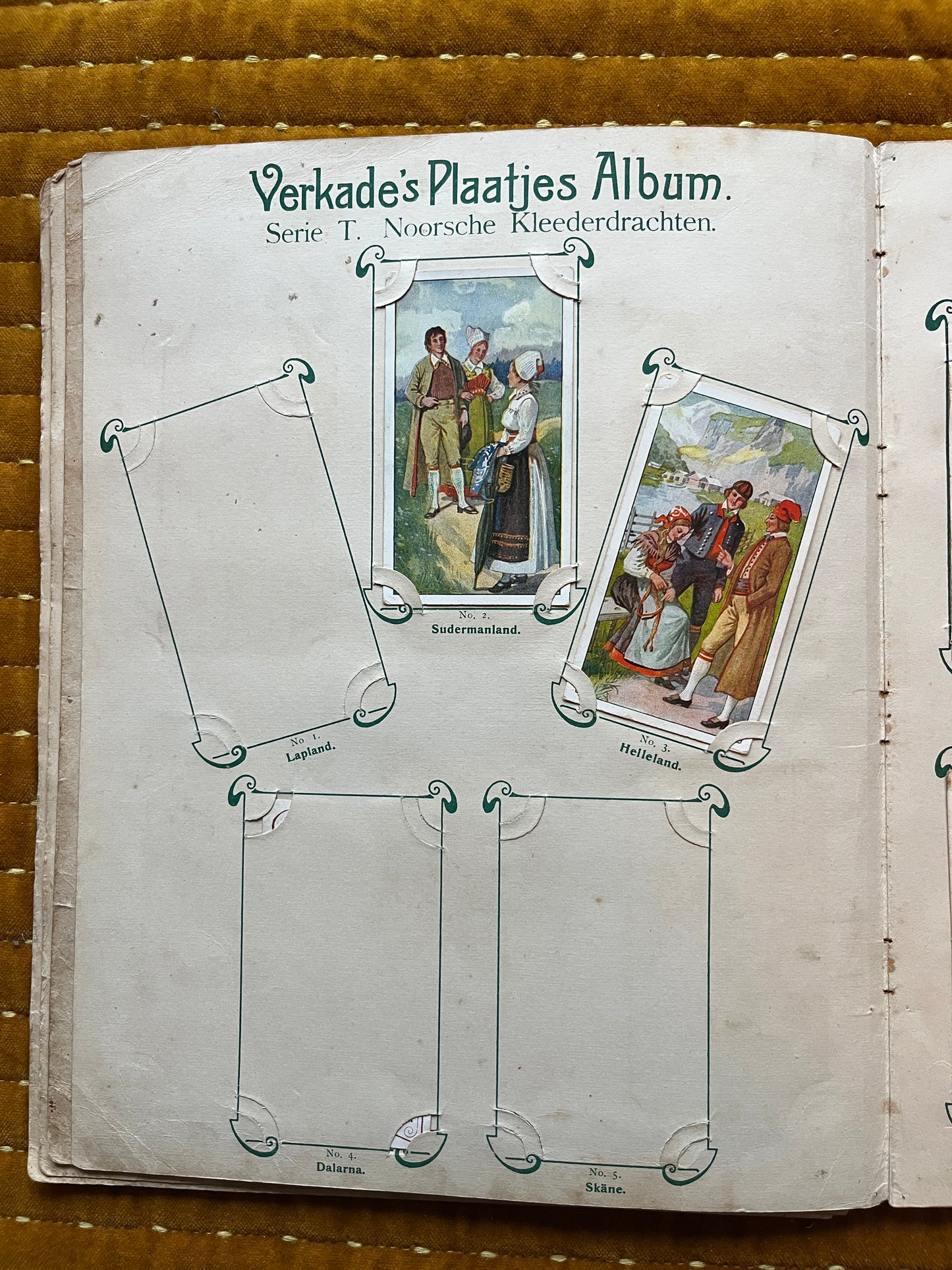 Verkade Bildalbum 1 (1903) Lose Bilder Serie T Norwegische Trachten