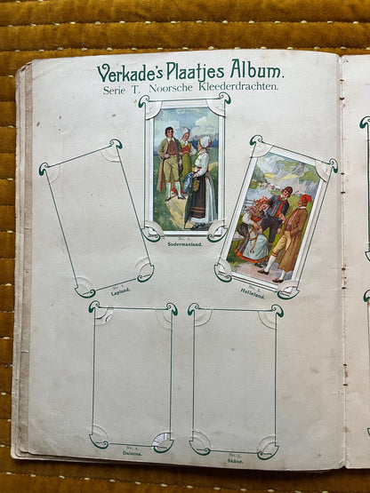 Verkade Bildalbum 1 (1903) Lose Bilder Serie T Norwegische Trachten