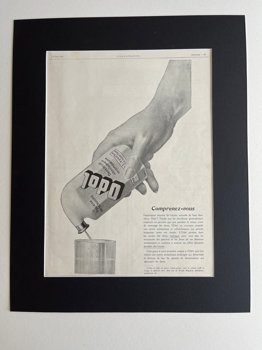 Franse reclame: Odol (L’illustration uit 1913)