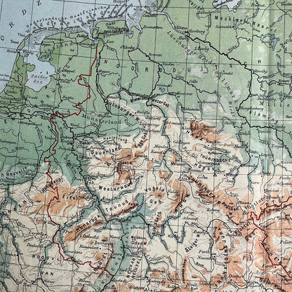 Duitsland en geologische kaart 1923