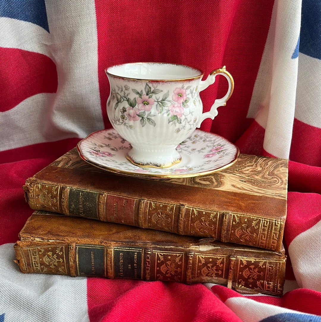 Elizabethan light pink flower cup and saucer ladies