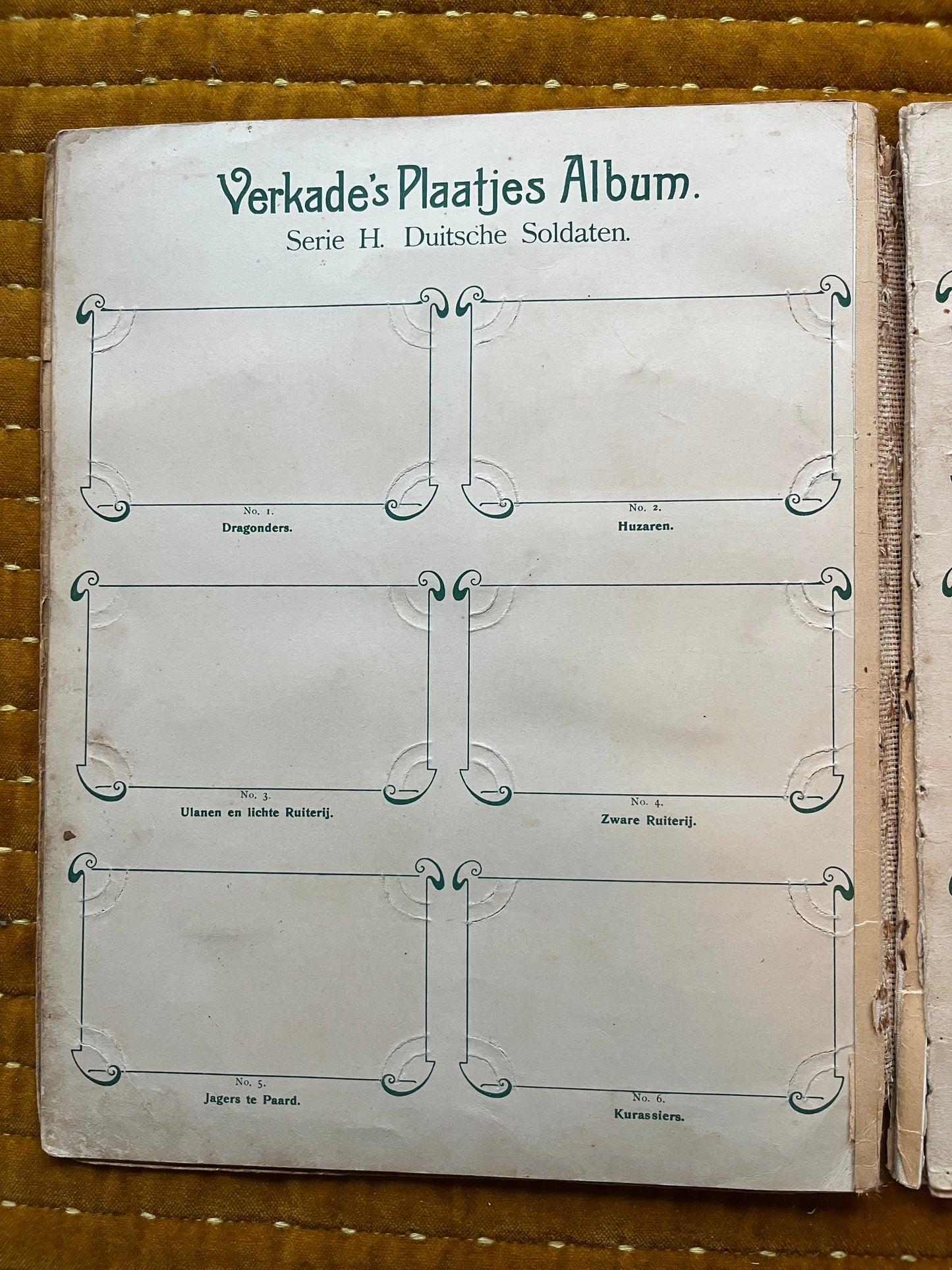 Verkade Fotoalbum 1 (1903) Lose Bilder Serie H Deutsche Soldaten