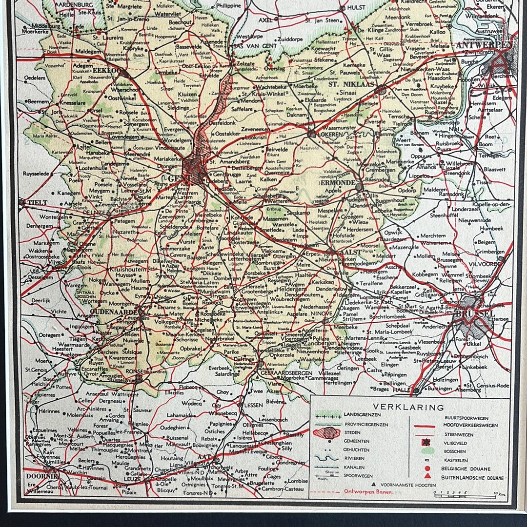 Provincie Oost-Vlaanderen België 1939