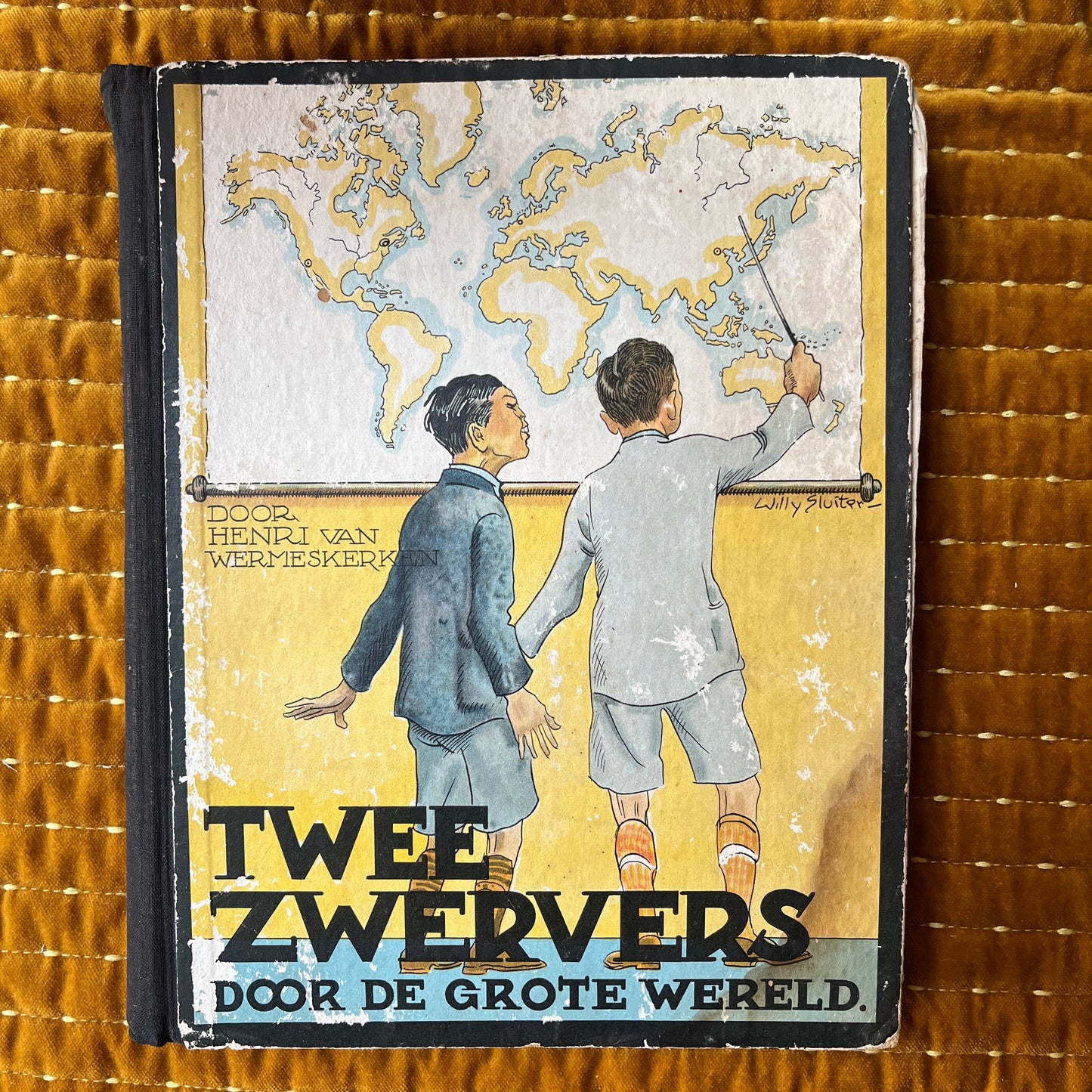 Twee zwervers door de grote wereld. Plaatjesalbum 1936