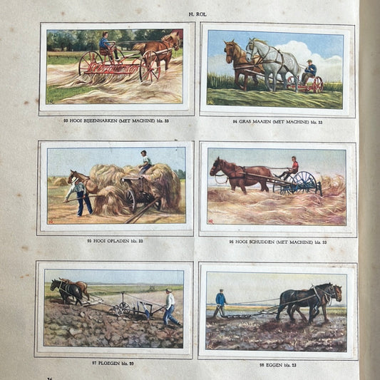 6 Verkade-Bilder Der Bauernhof 1936 (93-98)